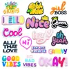 Serie de Charms para Zapatos Clogs con Frases en Inglés Hebillas para Zapatos Letras Rosas Accesorios DIY Hebillas Decorativas Comercio Electrónico Transfronterizo