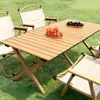 Mesa Dobrável para Exterior, Mesa Tipo Rolinho de Ovo, Equipamento Portátil para Piquenique e Camping, Suprimentos de Jardim, Mesa para Churrasco, Leve