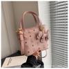 Bolso cubo de gran capacidad con textura casual 2025 nueva llegada bolso pequeño popular versátil estilo extranjero para ir al trabajo mano hombro
