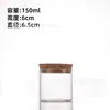 Botella de vidrio de boca recta de 65 mm al por mayor personalizada, botella de tubo de vidrio de borosilicato alto transparente, botella sellada para especímenes de ginseng americano