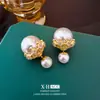 Brincos Vintage de Coroa com Pérolas, Resistentes, Estilo Francês, Brincos de Nicho Exquisitos com Dupla Utilização e Toque de Luxo, Acessórios de Orelha Elegantes no Estilo Socialite