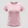 Ropa de Yoga Estilo Nuevo Camiseta para Mujer Primavera y Verano Correr Talla Grande Secado Rápido Deportiva Manga Corta Holgada Moldeadora Ropa para Correr y Fitness para Mujer
