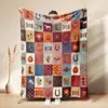 Venta Caliente de Otoño Estampado de Calabaza Manta de Siesta Cosecha Acción de Gracias Hogar Manta de Franela Polar Personalización