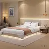 Mobiliario de Hotel Habitación Estándar Juego Completo Habitación Individual Cama Especial de Hotel B&B Simple Moderno Habitación de Huéspedes Cama Doble de Hotel