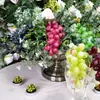 En stock simulación de suministro simulación de racimo de uvas fruta PVC con escarcha uvas pasas fruta falsa accesorios para fotografía al por mayor