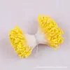 Varilla Giratoria Encriptada para Raíz del Cabello Tira de Cabello Ultra-Densa Flor de Terciopelo Artificial Jardín de Infancia Hecho a Mano DIY Ramo de Varillas Giratorias Coloridas para Niños