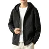Moletom cardigã com capuz para homens, tendência outono e inverno, amigo da pele, respirável, corte casual solto, jaqueta top tie-dye masculina