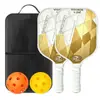 Set de Paletas de Pickleball de Fibra de Vidrio Paleta de Pickleball Tablero de Panal Paleta de Pickleball Grado Profesional Paleta Avanzada