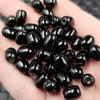 Ágata negra luantong Jade cuentas sueltas cuentas de barril negro pulsera accesorios de joyería cuentas hechas a mano fábrica al por mayor