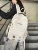Nuevas mochilas para hombre y mujer para estudiantes de secundaria y preparatoria, gran capacidad, adecuadas para tutorías o como bolso de hombro, disponibles en dos estilos
