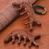 Pente de Massagem de Sândalo Brinde Souvenir, Pente de Massagem Porco-espinho para Massagem Meridianal da Cabeça, Gua Sha para Pescoço e Mandíbula com Logotipo Personalizado