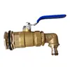 Válvula de Bola de Cobre de 4 Puntos 6 Puntos de 1 Pulgada Grifo Interruptor de Liberación de Agua para Cubo de Plástico Tanque de Peces Accesorios