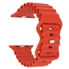 Adequado para Apple Watch Ultra9876543210 Geração Se Fivela de Figura de Oito Oceânica Fivela Borboleta Pulseira de Silicone