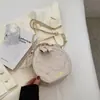Bolso Versátil de Moda de Alta Gama Transfronterizo para Mujer Modelo Nuevo 2025 Bolso Redondo Pequeño Sencillo de Nicho Popular Bolso de Hombro Exquisito