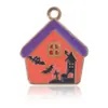 Halloween Transfronterizo Amazon Aleación Goteo de Aceite Murciélago Dulce o Truco Colgante Accesorios de Colgante Venta al por Mayor