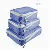 Conjunto de três peças de bolsa de armazenamento compacta para viagem transfronteiriça para viagens de negócios, armazenamento de roupas, grande capacidade, bolsa de armazenamento de viagem leve