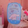 Cesta de Lavandería Plegable de Dibujos Animados Celebridad de Internet Cesta para Ropa Sucia para el Hogar Colgante de Pared Plegable Cesta para Ropa Almacenamiento Azul Cubo para Juguetes de Niños