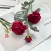 Flores de Loto Artificiales Afelpadas de 3 Cabezas Transfronterizas, Peonías Falsas para Decoración de Sala de Estar en Casa, Boda y Escaparate Decoración al por Mayor