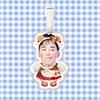 Etiqueta de bagagem Liu Xianhua pingente de mochila corrente ornamento pendurado etiqueta pendurada periférico TikTok mesmo estilo