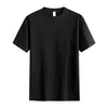 Camiseta de Algodón Puro de Manga Corta 2025 Casual Oversize Cuello Redondo Media Manga Camiseta Promocional Uniforme de Clase Hecha a Medida Versátil Ropa Casual