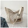 Bolso sencillo de rombos estilo coreano, acolchado de algodón, bolso de mujer 2024 Nuevo, texturizado, bandolera de un hombro, casual, para ir al trabajo