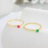 Design Simples Nicho Usando Banho Ultra Fino Luxo Leve Anel Pequeno de Ouro 14K Anel para Mulheres Celebridade da Internet Estilo Frio