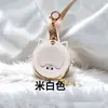 Insignia Linda de Anime Estuche Protector Portainsignias de Cuero Colgante Estuche Protector de PU Bolsa Redonda para Guardar Colgador