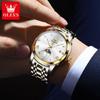 Zhang Zhilin de Star patrocina la marca Oli, comercio exterior, cronógrafo popular, luminoso, impermeable, de cuarzo, reloj para hombre, reloj para hombre