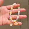Explosiones de Celebridades de Internet Nuevo Pulsera de Estudiante Sanrio Dibujos Animados para Niños Cristal Transparente Hielo Perro Canela Kulomi Pulsera