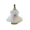 PETCIRCLE Roupinhas para Cães Pequenos e Filhotes, Saia Tutu Fofa de Malha Multicamadas, Vestido de Casamento Floral Vintage