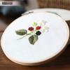 Bordado artesanal diy material saco de estudante infantil ponto cruz tridimensional europeu tecido bordado criativo flor pendurado pintura