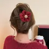 Pinza de Pato de Peluche Grande para Otoño Temprano para Mujeres 2025 Nuevo Pasador de Gama Alta en la Parte Posterior de la Cabeza Pasador Pasador Adorno para el Cabello