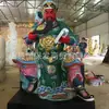 Estatua de Cobre Puro de Alta Calidad Guan Gong Dios de la Riqueza Fabricante Fundición Cuchillo de Pie Pegatina Estatua Jin Guan Gong Adornos de Fortuna para el Hogar Hotel