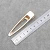 6 8cm hueco no hueco gota de agua color duradero dorado color níquel negro clip lateral para joyería DIY clip inferior para horquilla de perlas
