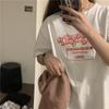 Estilo Japonês Transfronteiriço Estilo 2 Camiseta de Marca Tendência Nova Verão Manga Curta Harajuku Manga Meia Hong Kong Tops Largos para Homens e Mulheres