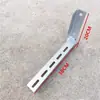 Soporte de ángulo para bandeja de cables soporte de tubería trípode de ángulo de acero soporte de pared para cables tubería de gas natural galvanizado engrosado
