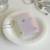 Porta credencial transparente con brillos para niñas, organizador de maquillaje y labiales, monedero, bolsa para monedas, pulsera de estudiante, porta tarjetas