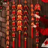 Decoraciones de Año Nuevo 2026 Año Nuevo Chino Cadena de Pimientos Rojos Petardos Colgante Festival de Primavera Sala de Estar Adornos de Interior Año del Caballo Decoración de Nuevo Estilo