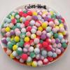 Bolas de pelo elásticas coloridas 30 sacos de brinquedos para gatos pinballs de pelúcia coloridos brinquedos engraçados para gatos atacado geração