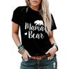 Amazon 2024 Europeu e Americano transfronteiriço comércio exterior primavera e verão novo estampa animal gola redonda solta manga curta camiseta top para mulheres