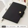 Caderno A5 com Fivela Espessado Nota Couro Macio Simples Livro de Registros de Escritório Diário Pode Ser Personalizado com Impressão de Logo