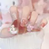 Explosões de Som ao Agitar Usar Adesivo de Unha Sentido Avançado Outono Puro Quer Branco Rosa Gato Sorridente Olho de Gato Usar Adesivo de Unha