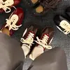 Zapatos de Entrenamiento Alemanes Retro con Estampado de Leopardo, Cordones, Suela Suave, para Aumentar la Altura, para Mujer, Novedad Otoño 2026, Versátiles, Antideslizantes, Casual, Zapatos Forrest Gump