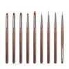 Pluma de uñas japonesa, pincel, pluma de barrido, pluma de construcción, varilla semitransparente, pluma de línea pintada para fototerapia, pluma con degradado, venta directa de fábrica