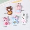 Nuevos Accesorios de Resina Animales de Dibujos Animados DIY Pegamento Crema Parche para Carcasa de Teléfono Móvil Caja de Almacenamiento Accesorios para el Cabello Materiales Decorativos