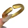 Loja de Ouro Mesmo Estilo Ouro Areia Método Antigo Aberto Alta Retenção de Cor Jateado Aberto Coração Sutra Pulseira Novo Chinês Retro Versátil Joia