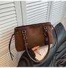 Bolso Casual Nuevo para Mujer de Otoño e Invierno Bolso de Hombro de Moda Retro Bolso Boston de Gran Capacidad de Alta Gama para Viajes