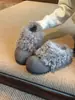 Pantuflas Retro de Plataforma sin Cordones para Mujer 2026 Nuevos Zapatos de Invierno de un Solo Paso de Piel tipo Birkenstock con Forro Polar para Calidez Zapatos de Algodón