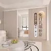Artefacto Separador de Ambiente sin Taladrar Cortina Plegable para Puerta Pantalla de Dormitorio Cortina Bloqueadora para Balcón Abierto Sala de Estar