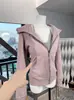 Sudadera con capucha ajustada para mujer, nueva colección otoño 2026, chaqueta deportiva casual con cremallera de invierno, chaqueta de yoga, top para mujer